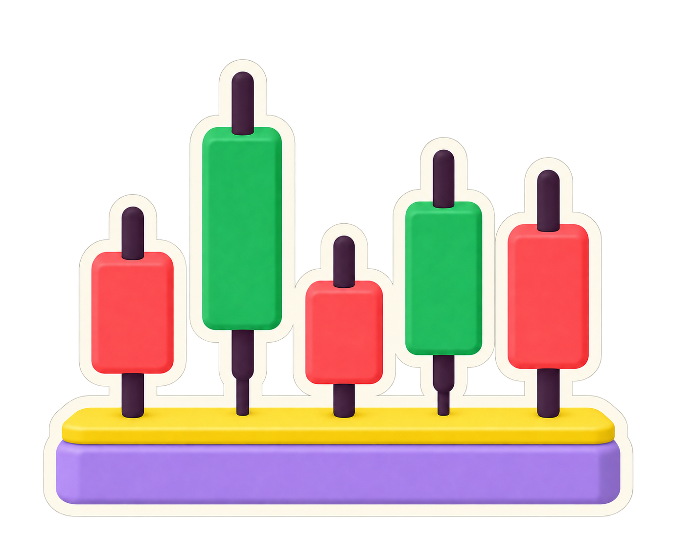 Candlestick sticker