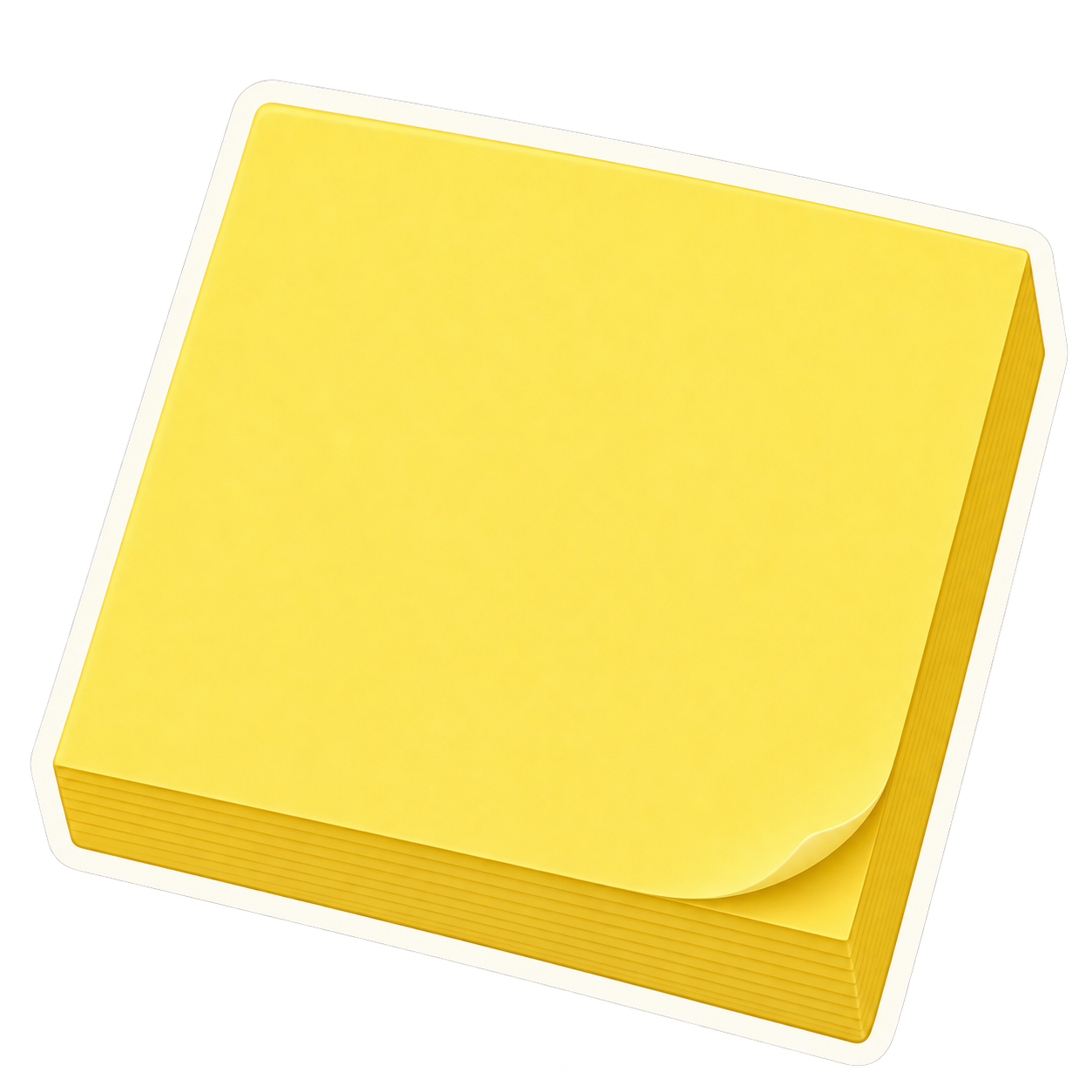 Sticky note sticker